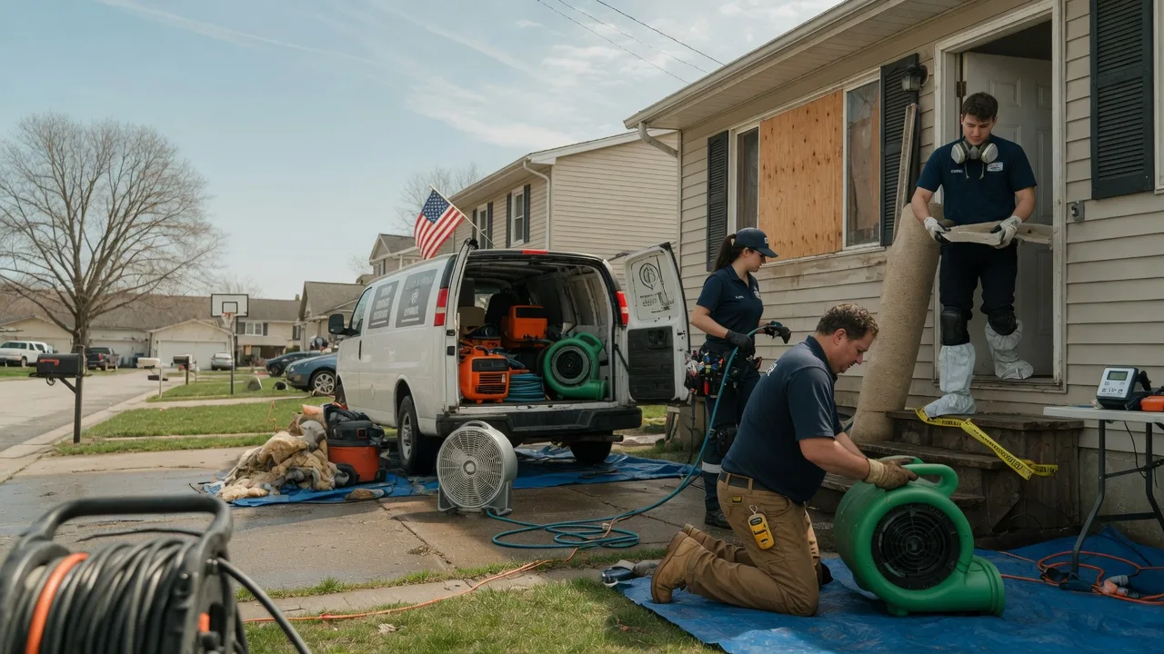 Water Damage Restoration in Blandinsville, IL near me
